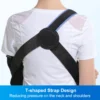 velpeau arm sling for elbow injury, fracture, dislocation medical shoulder immobilizer for sleeping, universal for both arms
