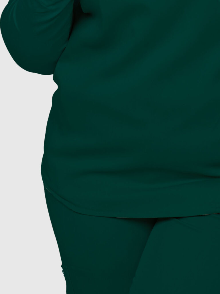 sain&sauf women’s mandarin collar scrub set