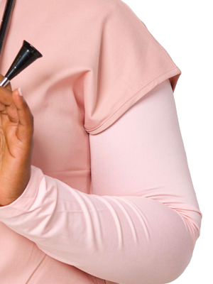 sainsauf womens mandarin collar scrub set lavender 2